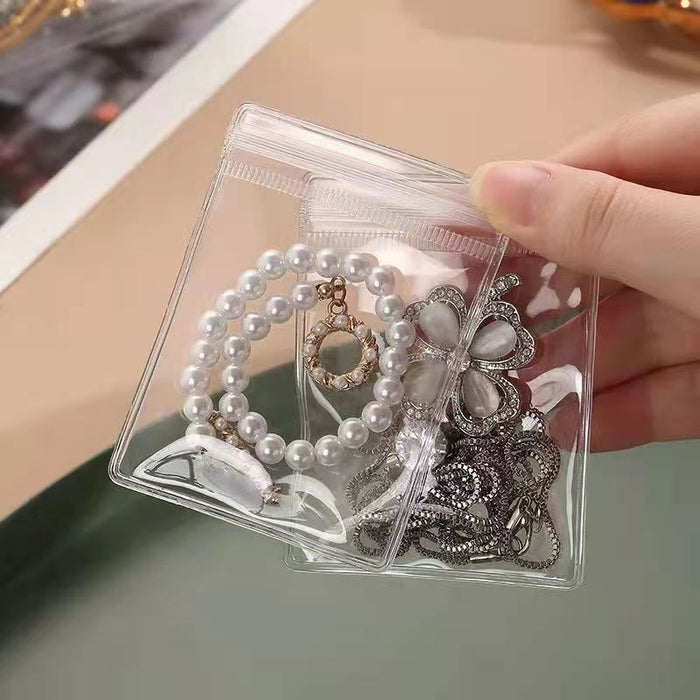 Wholesale Jewelry Packaging PVC Transparent Jewelry Storage Bags 100 pcs MOQ≥2 JDC-JP-SuCh003