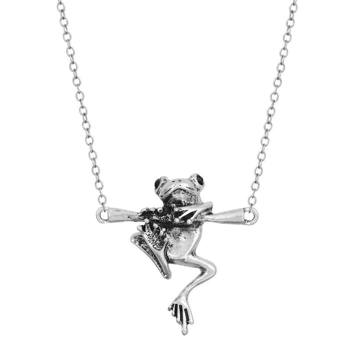 Wholesale Necklace Metal Simple Cute Frog Clavicle Chain JDC-NE-JiSha009