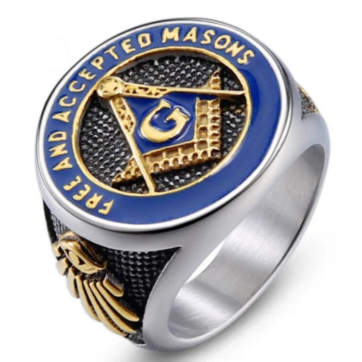 Jewelry WholesaleWholesale Vintage Masonic Alloy Men's Ring JDC-RS-KaY001 Rings 咖亿 %variant_option1% %variant_option2% %variant_option3%  Factory Price JoyasDeChina Joyas De China