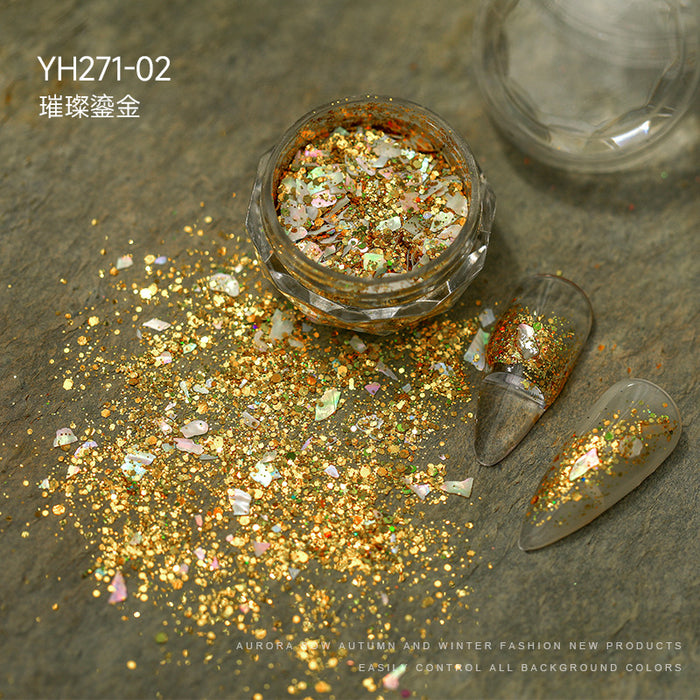 Arte de uñas al por mayor Ultra Fin Shell Glitter JDC-NS-Wenyu001