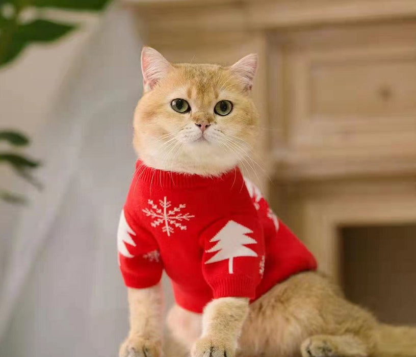 Pet Dog al por mayor Cat suéter navideño chaqueta de punto caliente jdc-pc-hengy005