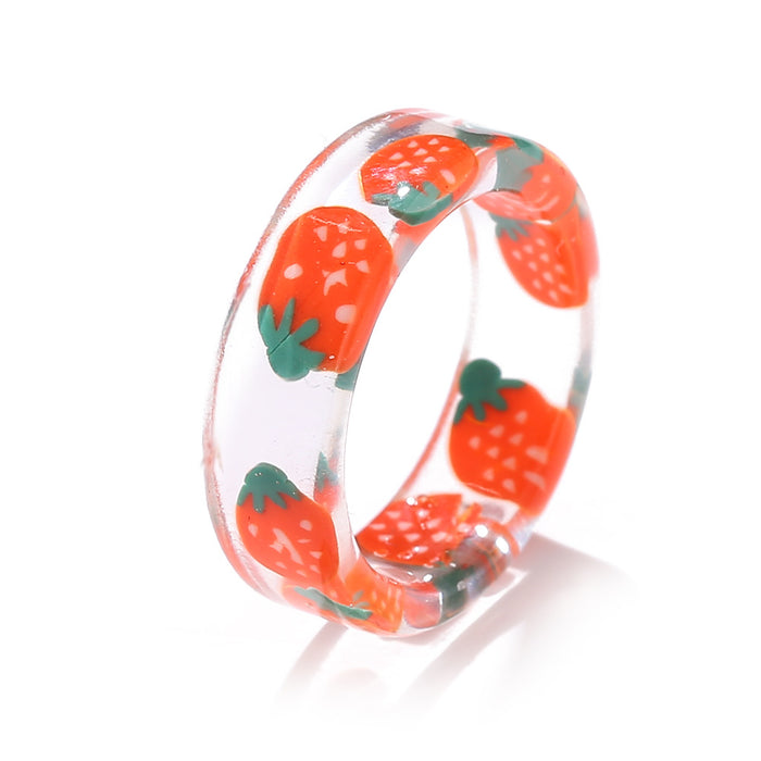 Jewelry WholesaleWholesale joint fruit resin ring JDC-RS-F073 Rings 韩之尚 %variant_option1% %variant_option2% %variant_option3%  Factory Price JoyasDeChina Joyas De China
