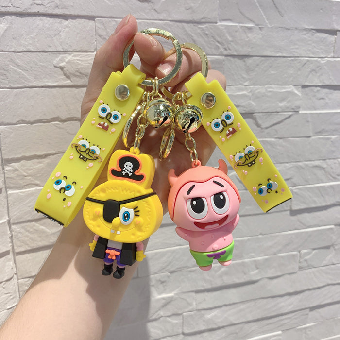 Wholesale Keychains For Backpacks cartoon doll pendant pvc soft rubber car cute pendant (M) MOQ≥2 JDC-KC-Aolong027