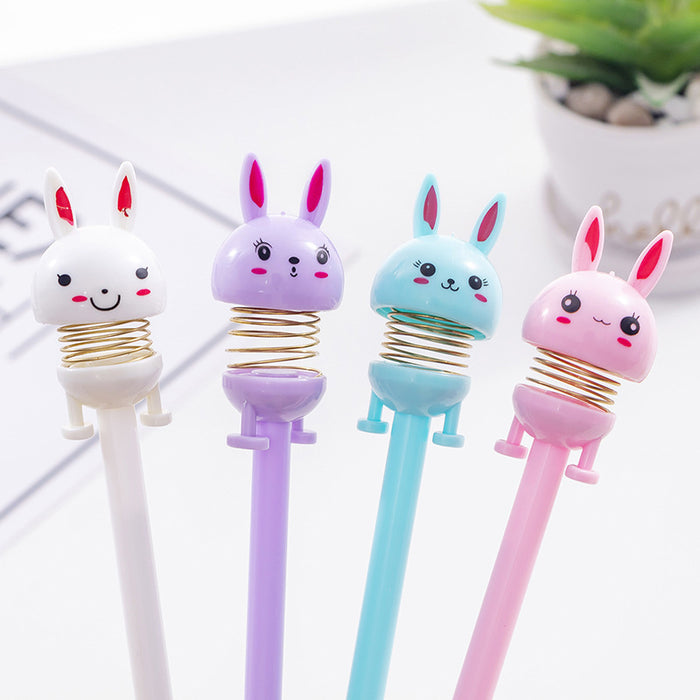 Wholesale Ballpoint Pen Plastic Cute Rabbit Shaking Gel Gel Pen JDC-BP-MPai003