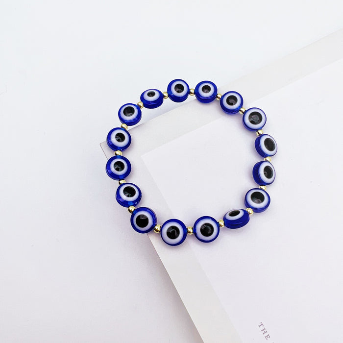 Wholesale Blue Eyes Devil's Eye Bracelet Loose Beads Eyes MOQ≥2 JDC-BT- QingH007
