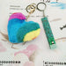 Jewelry WholesaleWholesale Heart Shaped Hair Ball Plastic Contactless Card Picker Keychain JDC-KC-YiC005 Keychains 义创 %variant_option1% %variant_option2% %variant_option3%  Factory Price JoyasDeChina Joyas De China