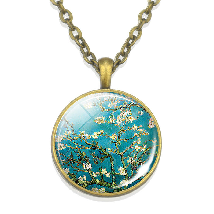 Wholesale Necklaces Alloy Van Gogh Star Time Gemstone MOQ≥2 JDC-NE-ZaoY001
