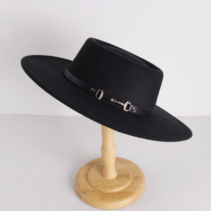 Hat de lana al por mayor Woolen British Retro Jazz Hat JDC-FH-Xrong007