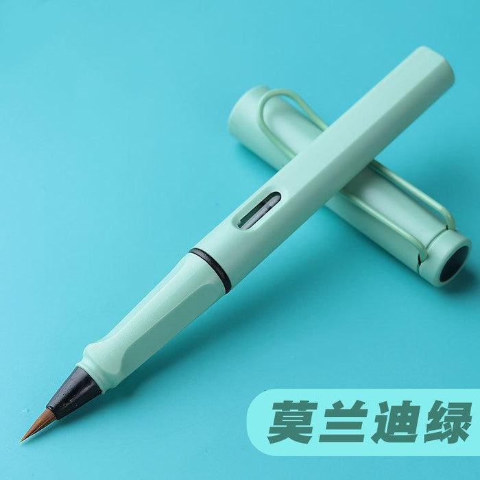 Pincel de cabello de nylon de plástico portátil de tinta portátil al por mayor JDC-Pen-yongx006