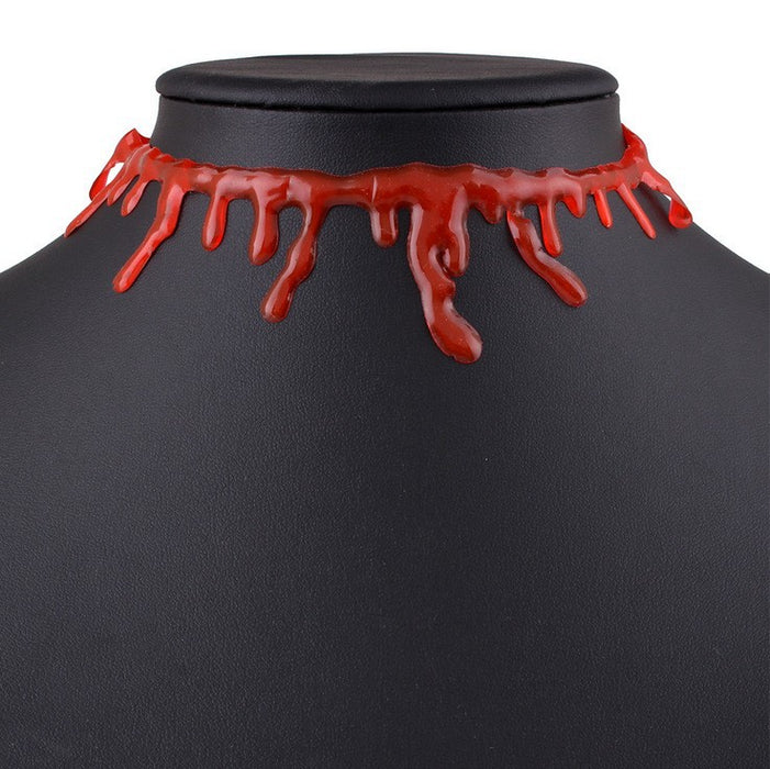 Wholesale Necklace Plastic Masquerade Bleeding Necklace JDC-NE-DaiR001