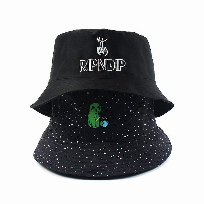 Wholesale Hat Fabric Alien Embroidered Bucket Hat JDC-FH-ShunMa010