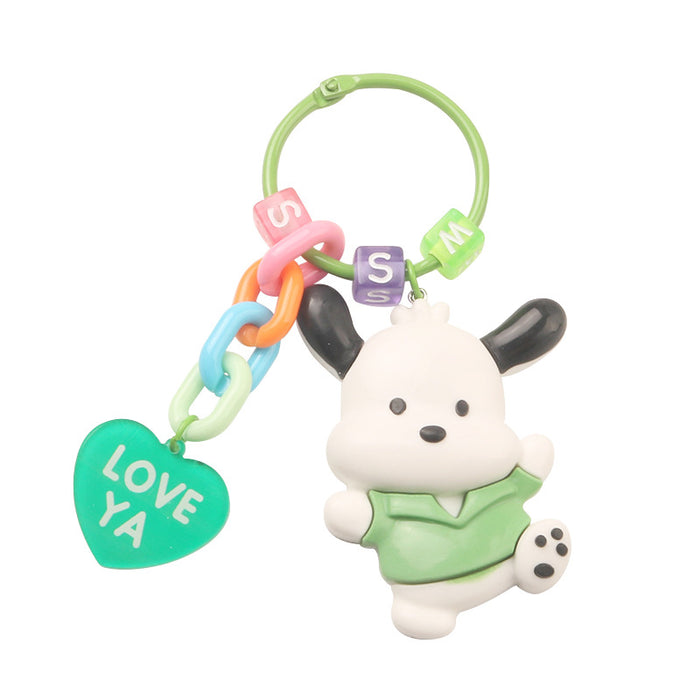 Wholesale Keychains Acrylic Cute Cartoon Puppy MOQ≥2 JDC-KC-YiHan039