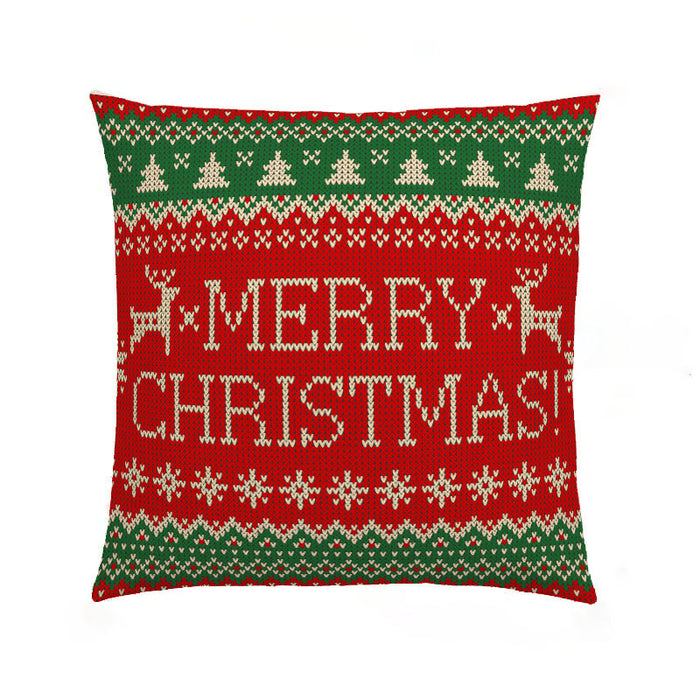 Wholesale Pillowcase Linen Print Christmas Without Pillow MOQ≥2 JDC-PW-MuX001