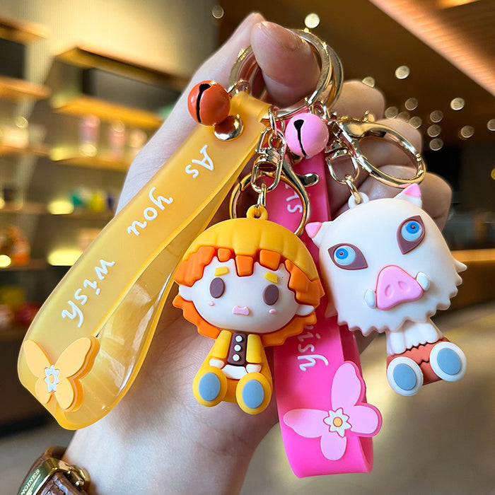 Wholesale Cartoon Anime Cute Silicone Keychain (M) JDC-KC-YMeng005