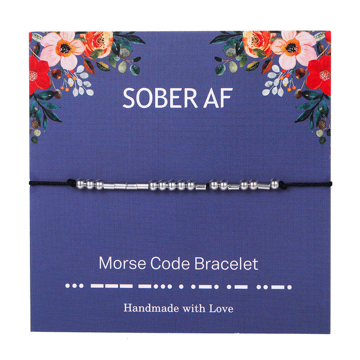Wholesale Morse Code Couple Bracelet JDC-BT-JiuL014