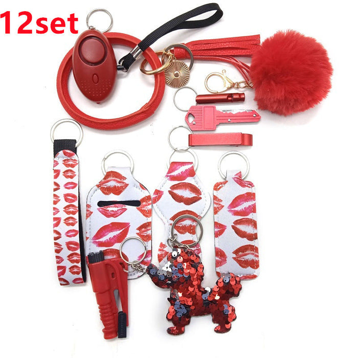 Wholesale Colorful Leather Keychain MOQ≥2 JDC-KC-XiangX006