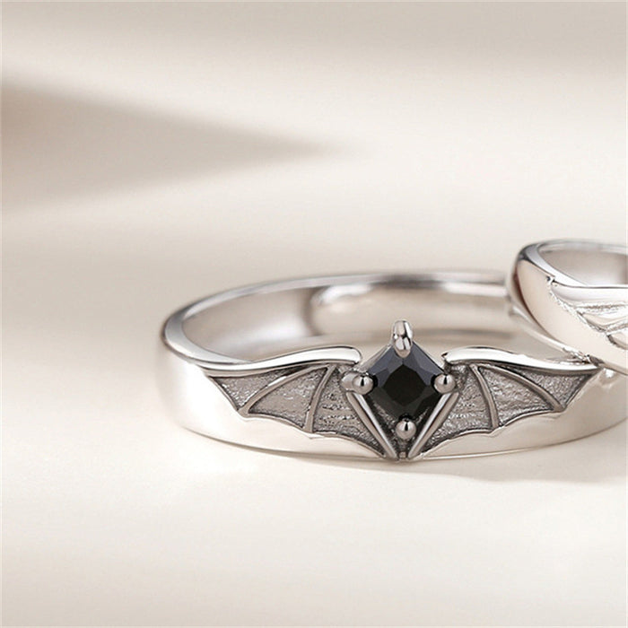 Wholesale Rings Alloy Angel and Demon Wings Split Rings JDC-RS-DLN006