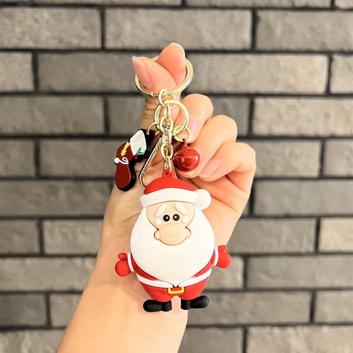 Wholesale Keychains PVC Hardware Cartoon Cute Christmas (M) MOQ≥2 JDC-KC-YWYS009