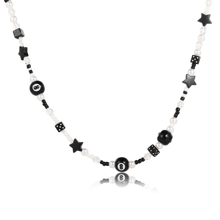 Wholesale Necklace Beads Black ethnic style necklace MOQ≥2 JDC-NE-F008