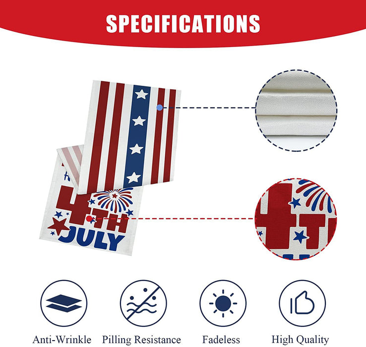 Wholesale 4th of July Independence Day Linen Tablecloth MOQ≥2 JDC-TC-OuH006