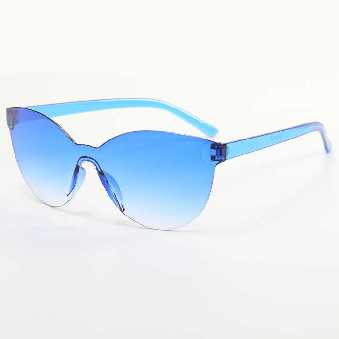 Wholesale Frameless Candy Color PC Lens Ladies Sunglasses JDC-SG-YuH006