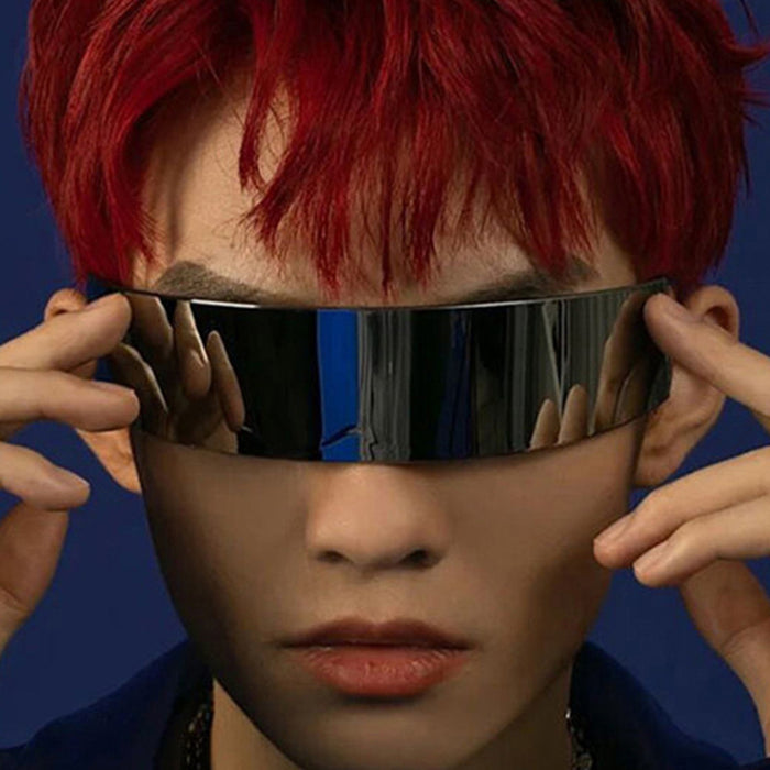 Lente de CA al por mayor Cyberpunk Future Tech Mask Gafas de sol JDC-SG-DEL003