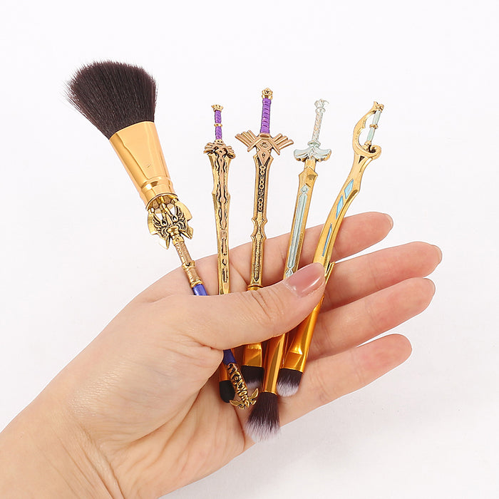 Wholesale Metal Makeup Brush Tool Set (M) MOQ≥3 JDC-MB-GYu013