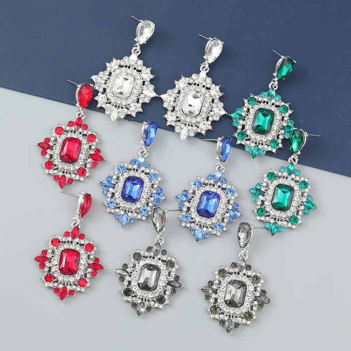 Wholesale Earrings Alloy Diamond Pendant Earrings JDC-ES-JL1045