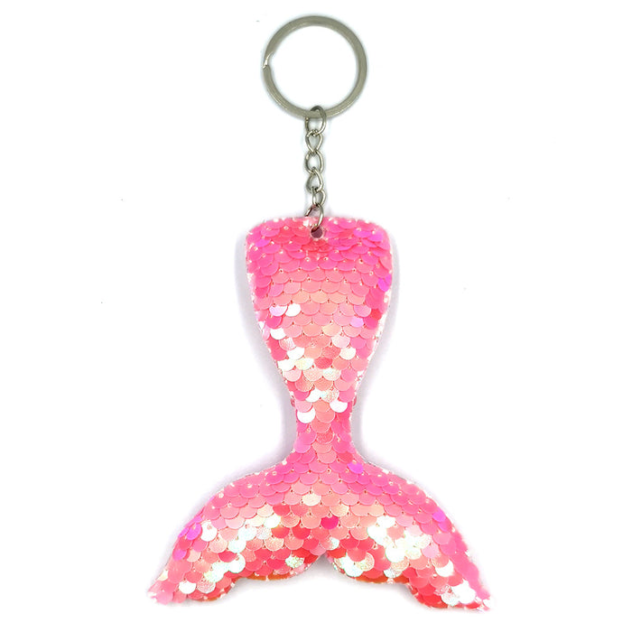 Jewelry WholesaleWholesale Sequin Mermaid Tail Keychain JDC-KC-QiShi002 Keychains 奇释 %variant_option1% %variant_option2% %variant_option3%  Factory Price JoyasDeChina Joyas De China
