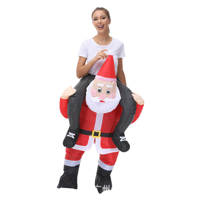 Wholesale Clothes Polyester Christmas Santa Claus Inflatable Clothes JDC-CTS-ZLJ001