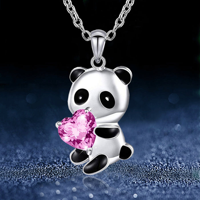 Jewelry WholesaleWholesale jewelry cute panda necklace JDC-NE-XunO035 Necklaces 循欧 %variant_option1% %variant_option2% %variant_option3%  Factory Price JoyasDeChina Joyas De China