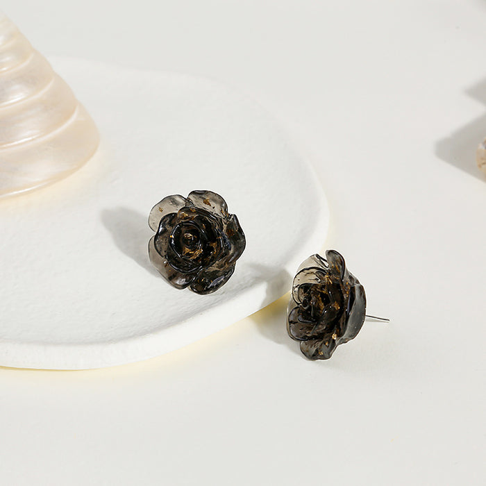 Jewelry WholesaleWholesale Small Fragrance Fantasy Color Matching Rose Earrings JDC-ES-Mdd034 Earrings 萌豆豆 %variant_option1% %variant_option2% %variant_option3%  Factory Price JoyasDeChina Joyas De China