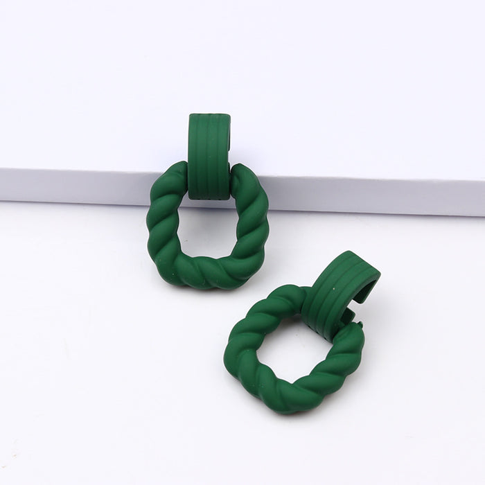 Wholesale Candy Color Acrylic Earrings MOQ≥2 JDC-ES-DUAI031