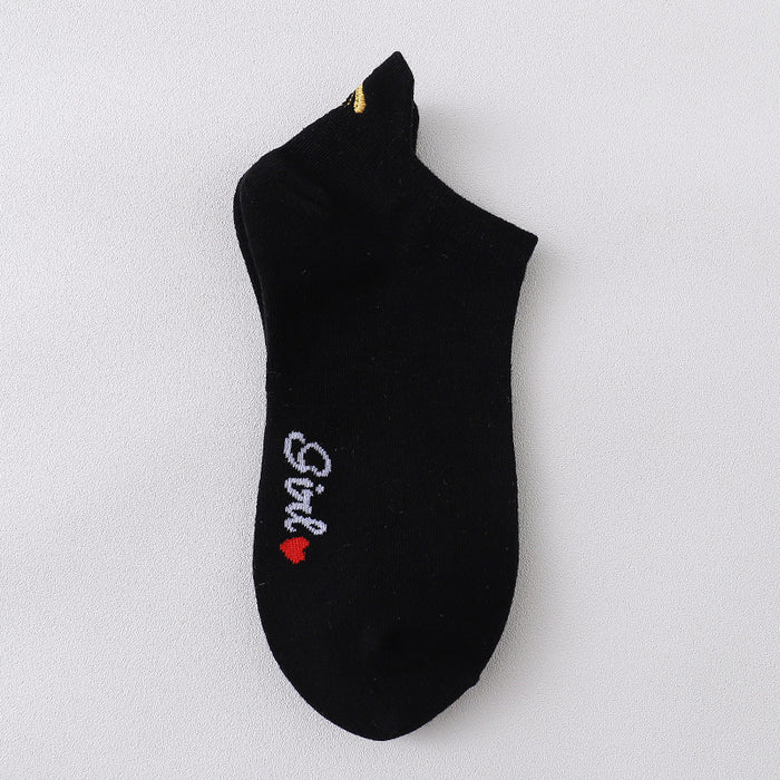 Wholesale cotton bee sweet and cute shallow mouth socks JDC-SK-MZX007