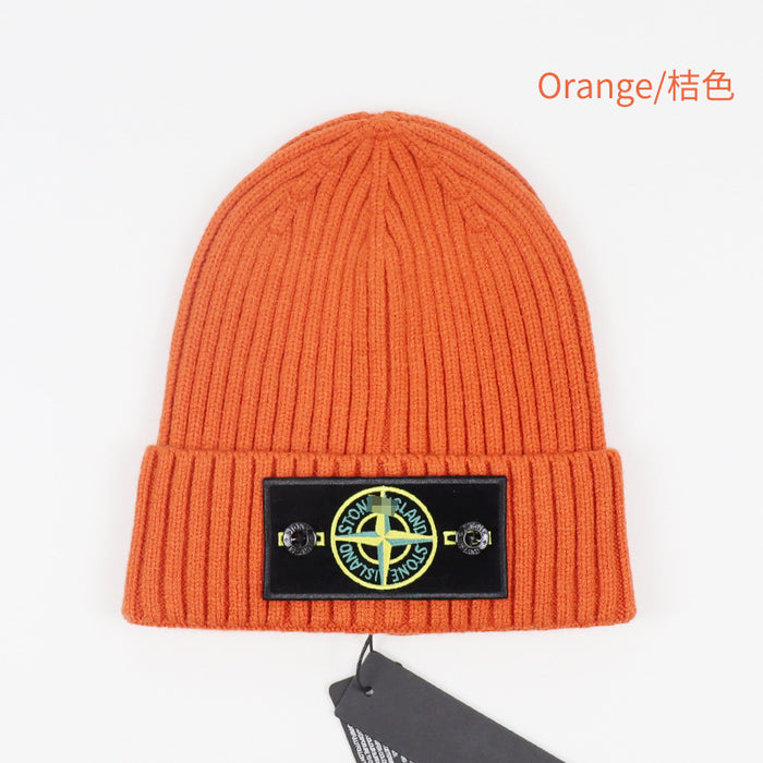 Wholesale Hat Acrylic Solid Color Thickened Pullover Knitted Cap MOQ≥2 (F) JDC-FH-HongHong004
