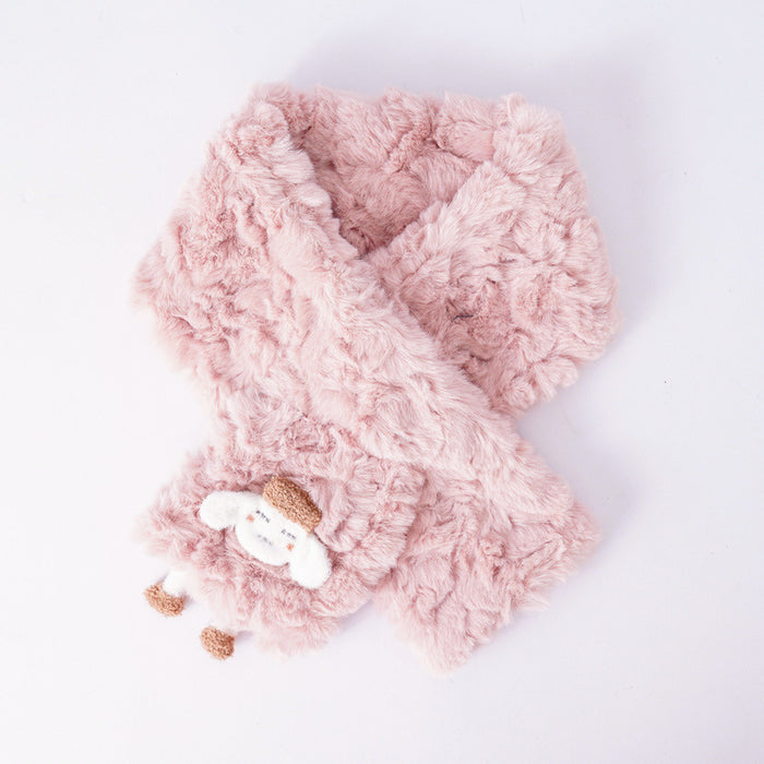 Bufanda de bufanda al por mayor Fur de conejo engrosado cómodo tibio de invierno lindo cordero jdc-sf-meic005