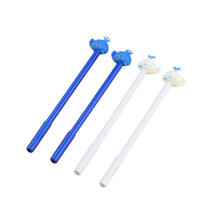 Wholesale Cartoon Silicone Whale Plastic Ballpoint Pen MOQ≥2 JDC-BP-XHZ012