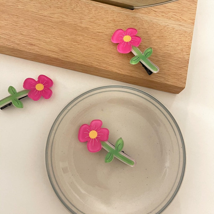 Wholesale hairpin resin flowers JDC-HC-YJM010