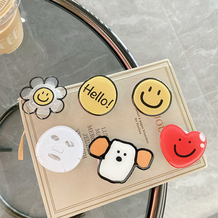 Wholesale Grips Mobile Phone Holder Smiley Cute Acrylic Phone Holder JDC-PS-Xuman002