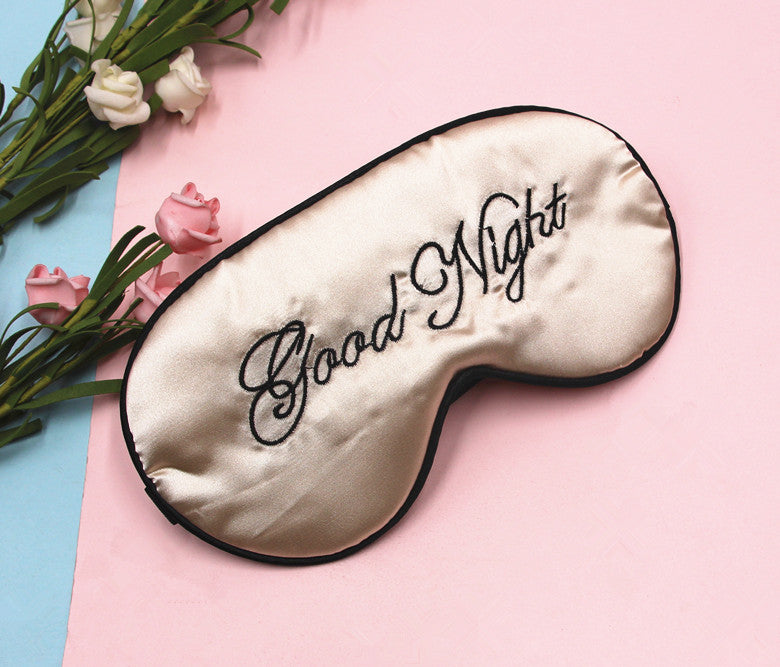 Wholesale Simulated Silk Polyester Cotton Eye Masks MOQ≥3 JDC-EM-AYM001