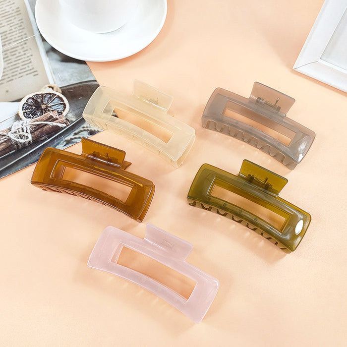 Wholesale Hair Clips Acrylic Large Clear JDC-HC-ChaoX005