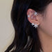 Jewelry WholesaleWholesale silver diamond-encrusted snowflake alloy earhooks JDC-ES-ChiH007 Earrings 池豪 %variant_option1% %variant_option2% %variant_option3%  Factory Price JoyasDeChina Joyas De China