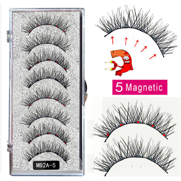 Wholesale eyelashes plastic magnetic false eyelashes MOQ≥3 JDC-EY-YSM003