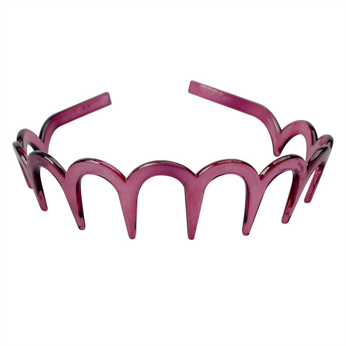 Wholesale fall-resistant beef tendon toothed U-shaped headband JDC-HD-LanA001