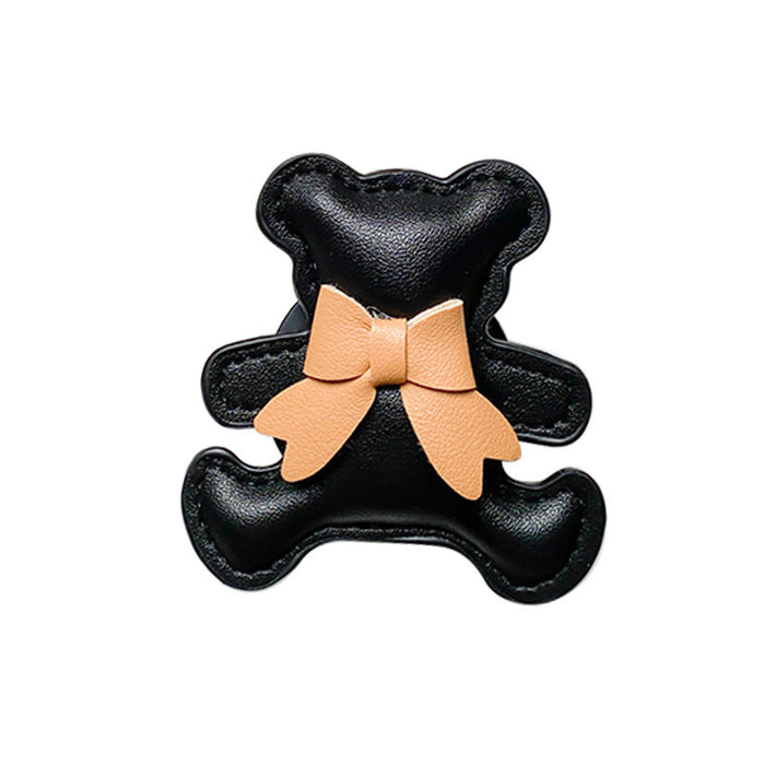 Wholesale Bow Tie Bear Bow Leather Cell Phone Airbag Holder JDC-PS-Xinx031