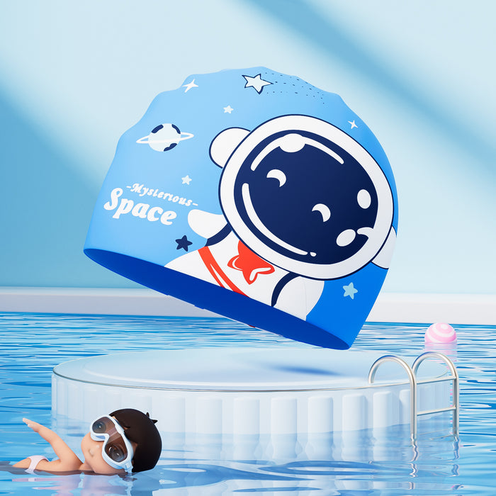 Caps de natation en silicone pour enfants en gros garçons cheveux longs imperméables JDC-SC-YYOU001