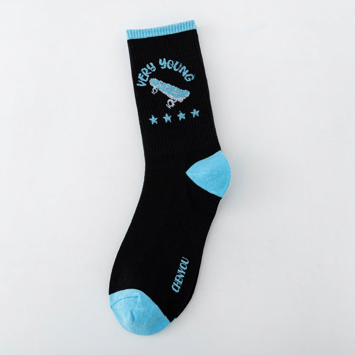 Wholesale socks men's tube socks spring and autumn stockings ins tide socks MOQ≥5 JDC-SK-MZhe003