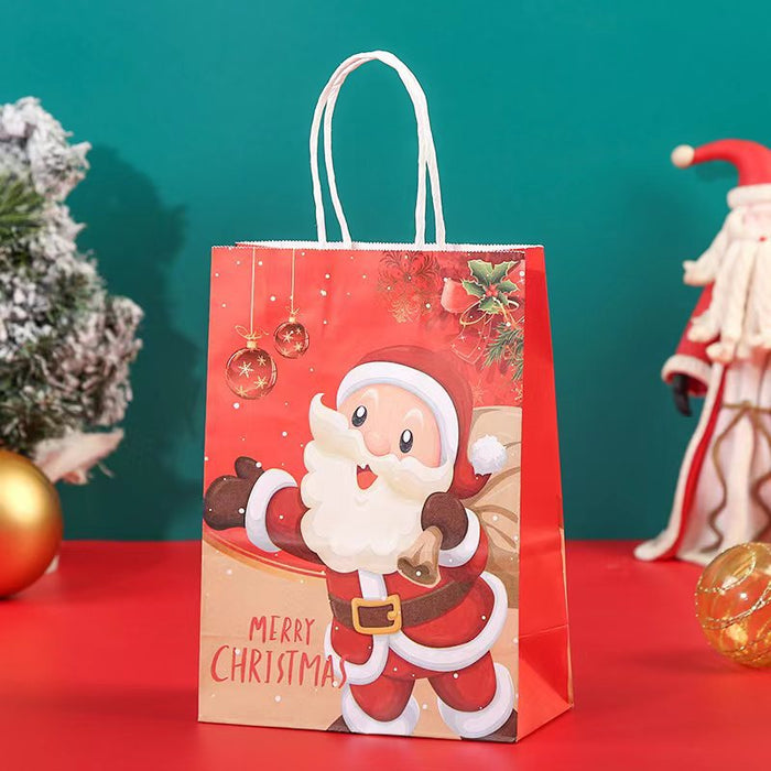 Wholesale Gift Bags Kraft Festive Party Christmas JDC-GB-ganrui008