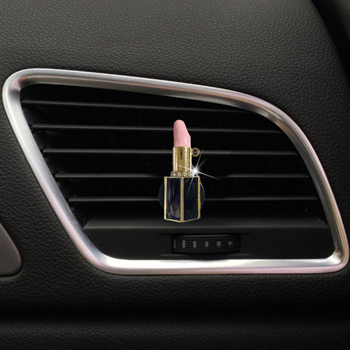 Wholesale Car Accessories Metal Lips Lipstick Diamonds Outlet Perfume Clip MOQ≥2 JDC-CA-ZNYK012