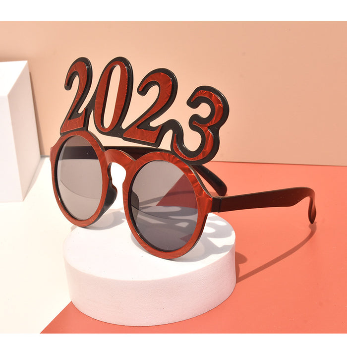 Wholesale Sunglasses PC 2023 Digital Glasses Modeling New Year's Eve Celebration Party 10 pcs JDC-SG-SFY001